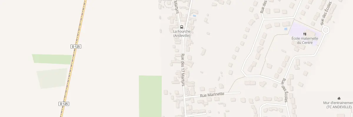 Plan du 55 Rue des 17 Martyrs à Andeville