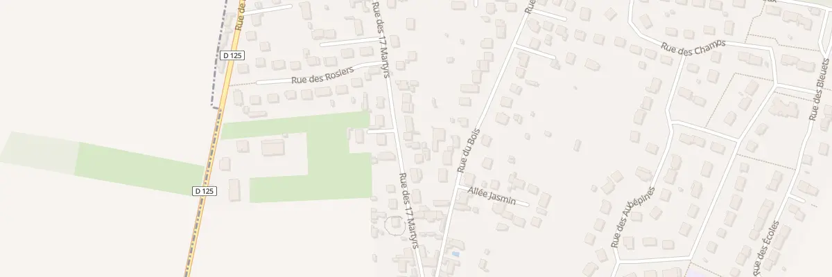 Plan du 96 Rue des 17 Martyrs à Andeville