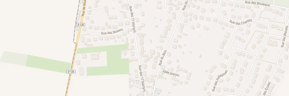 Plan du 98 Rue des 17 Martyrs à Andeville