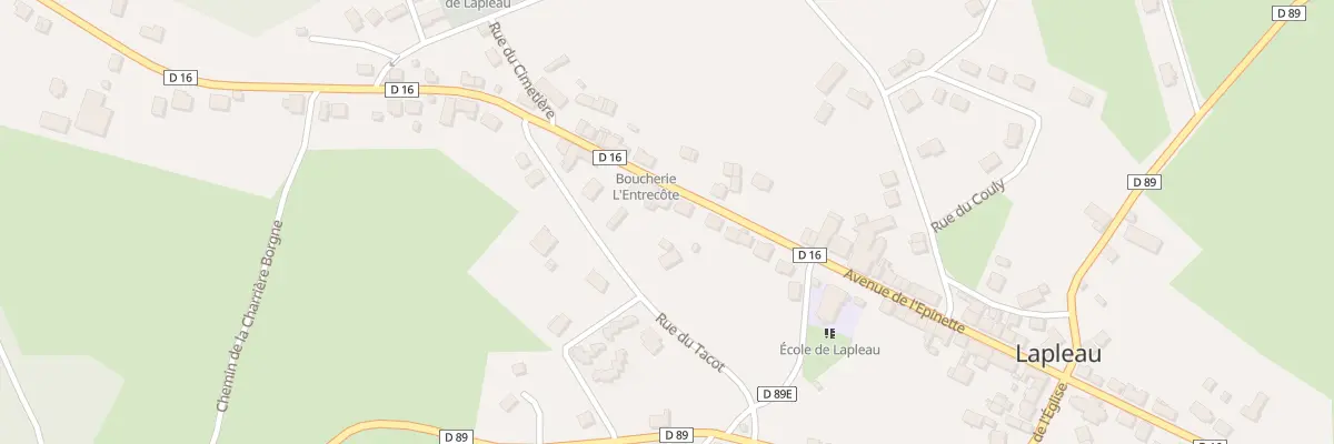 Plan du 13 Av des Pradelles à Lapleau