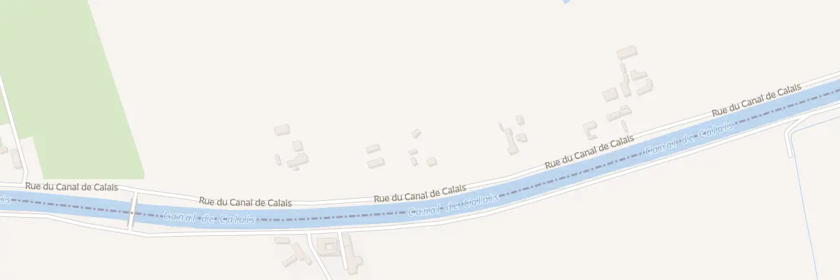 Plan du 1668B Rue du Canal de Calais à Sainte-Marie-Kerque