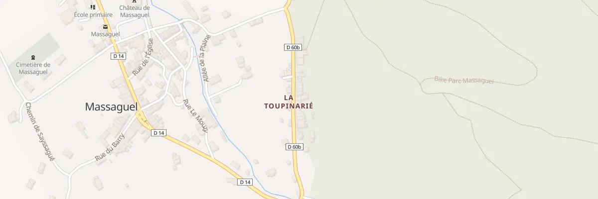Plan du 23 Rue de la Toupinarié à Massaguel