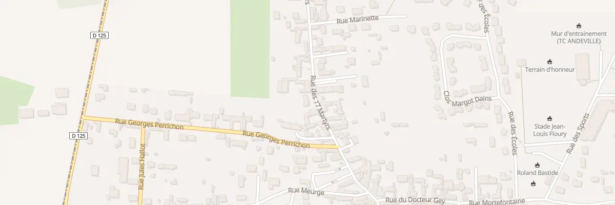 Plan du 33B Rue des 17 Martyrs à Andeville