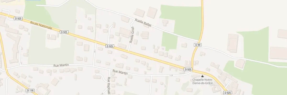 Plan du 84 Rte Nationale à Bernaville