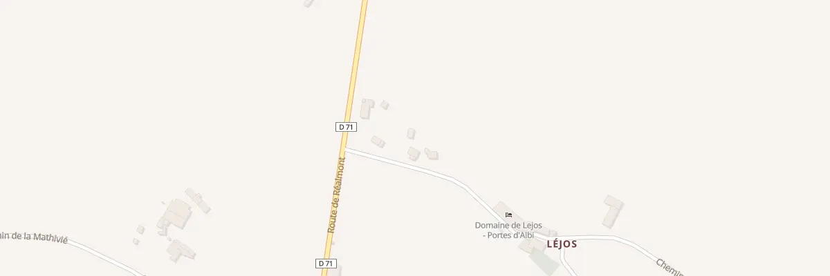 Plan du 5328 Lejos à Lamillarié