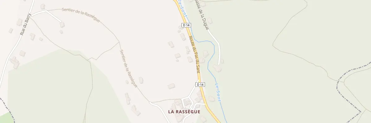Plan du 12 Pres de la Rassègue à Massaguel