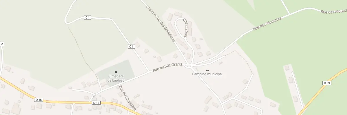 Plan du 2 Rue du Suc Grand à Lapleau