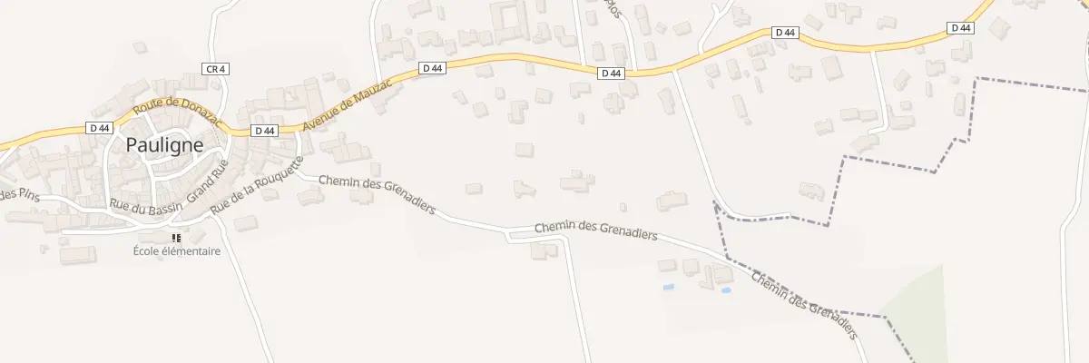 Plan du 5003 Che des Grenadiers à Pauligne