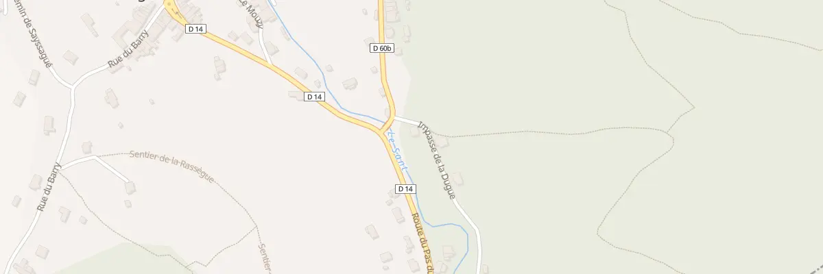 Plan du 2 Imp de la Dugue à Massaguel