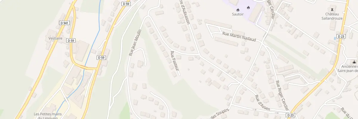 Plan du 5 Rue Curie à Aubusson
