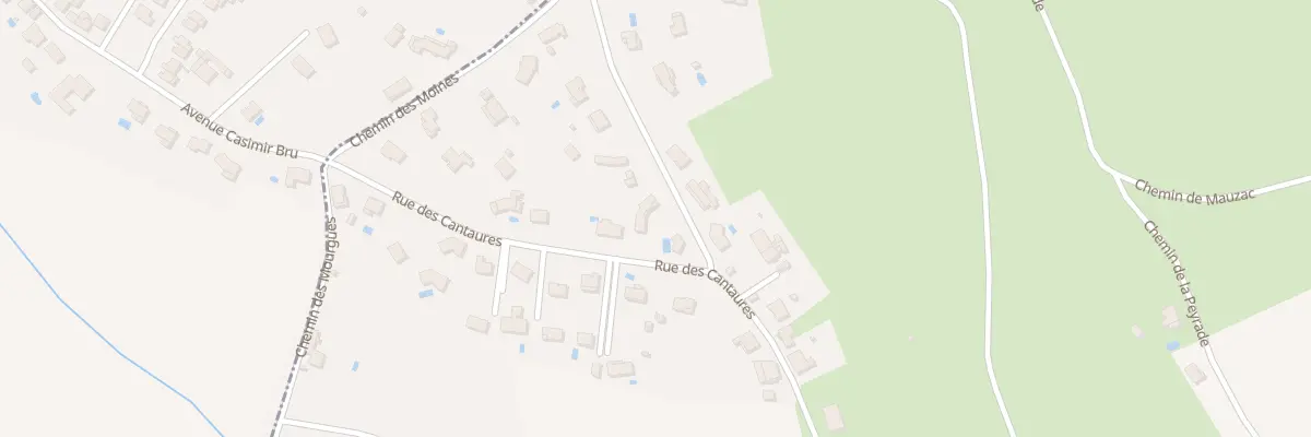 Plan du 748 Rue des Cantaures au Garric