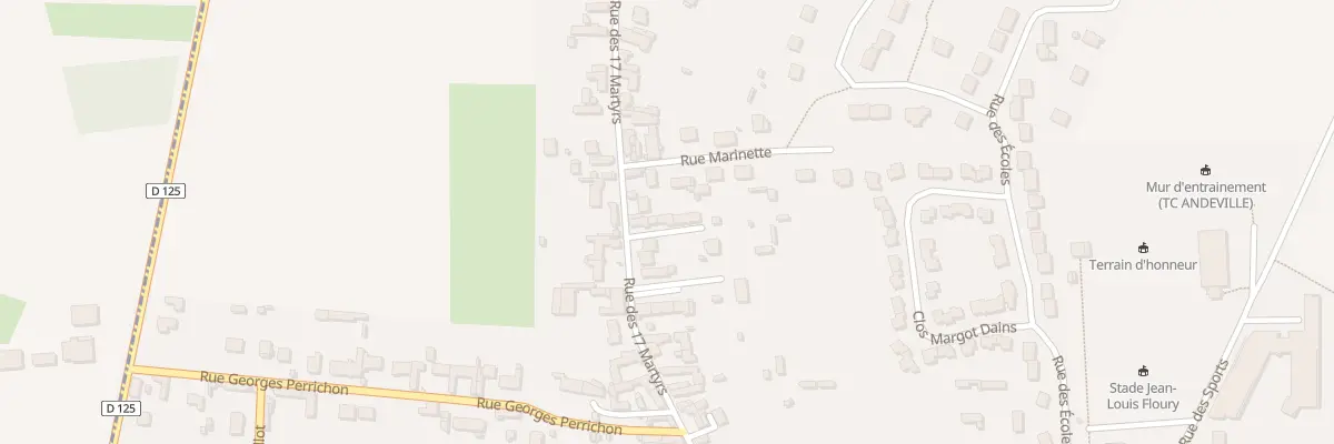 Plan du 48 Rue des 17 Martyrs à Andeville