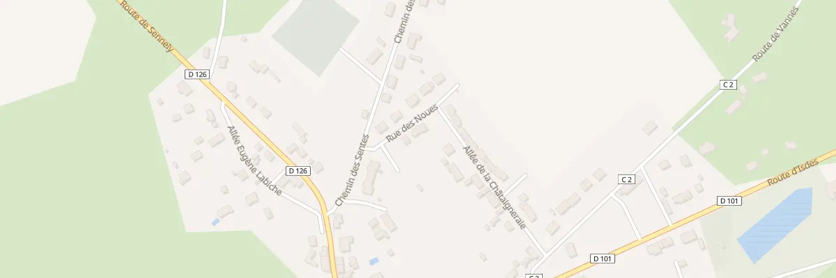 Plan du 2 Rue des Noues à Souvigny-en-Sologne