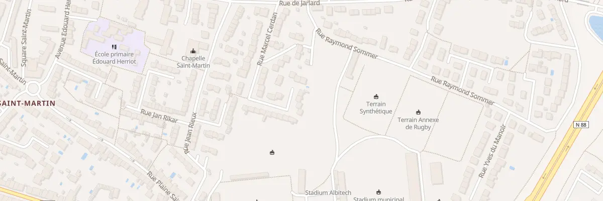 Plan du 46 Rue Marcel Cerdan à Albi