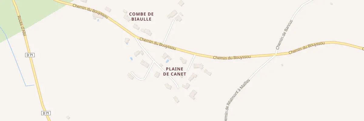 Plan du 5383 Bounmercat à Lamillarié