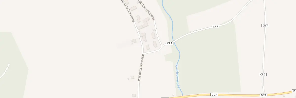 Plan du 57 Rue de la Donnerie à Bruyères-le-Châtel