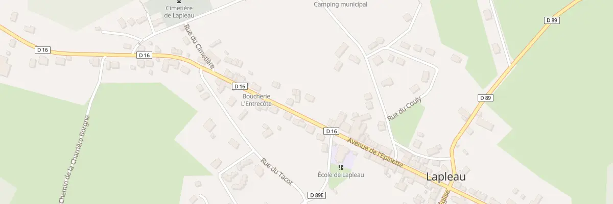 Plan du 6 Av des Pradelles à Lapleau