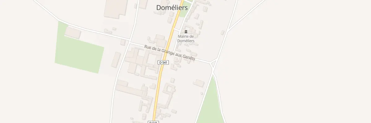 Plan du 3 Rue de la Grange aux Genets à Doméliers