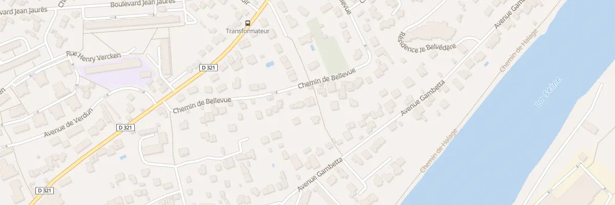 Plan du 33 Che de Bellevue à Chatou