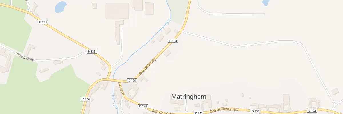 Plan du 8 Rte de Vincly à Matringhem