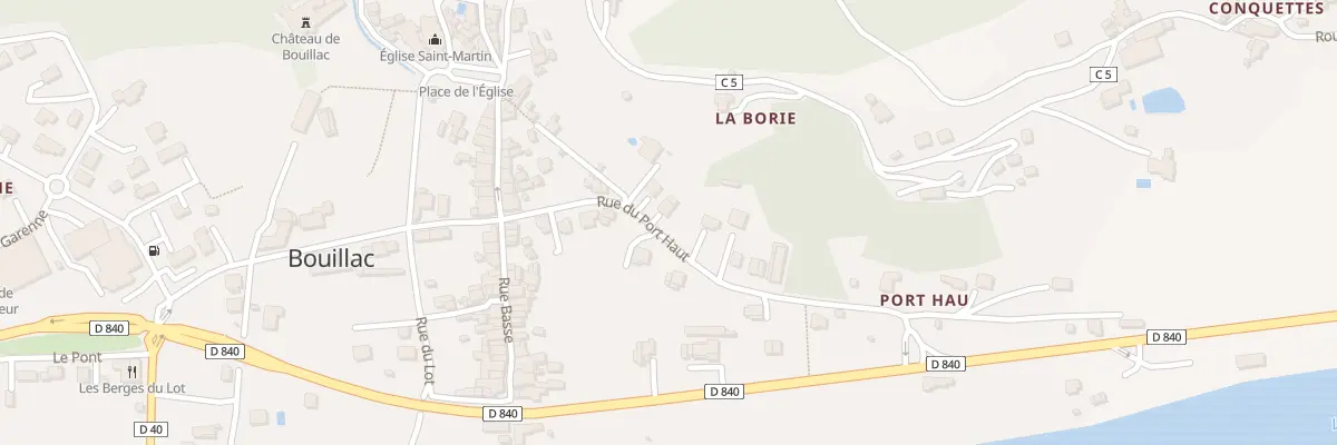 Plan du 15 Rue du Port Haut à Bouillac
