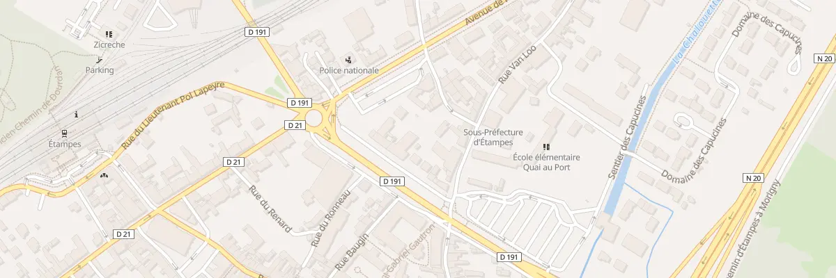 Plan du 5 Rue Van Loo à Étampes