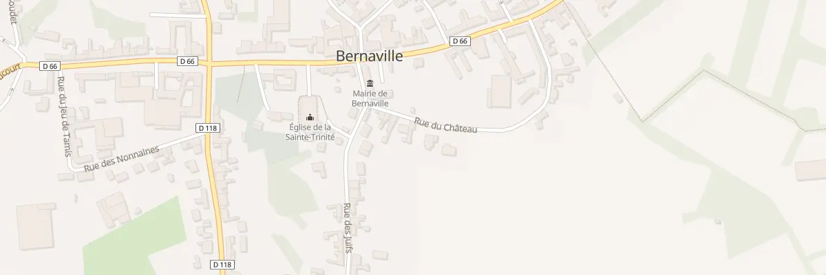Plan du 14 Rue du Château à Bernaville