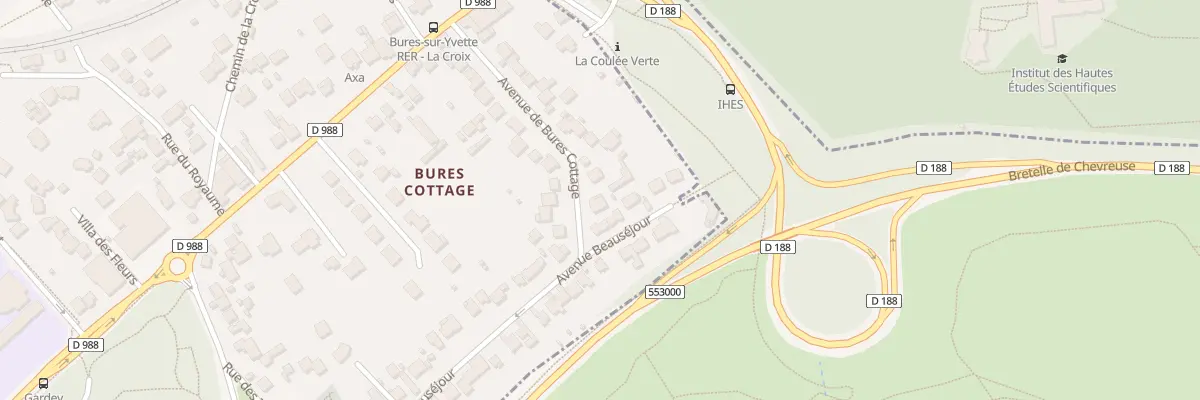 Plan du 29 Av Bures Cottage à Bures-sur-Yvette