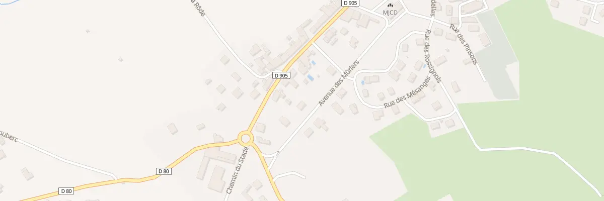 Plan du 3 Av des Mûriers à Mirandol-Bourgnounac