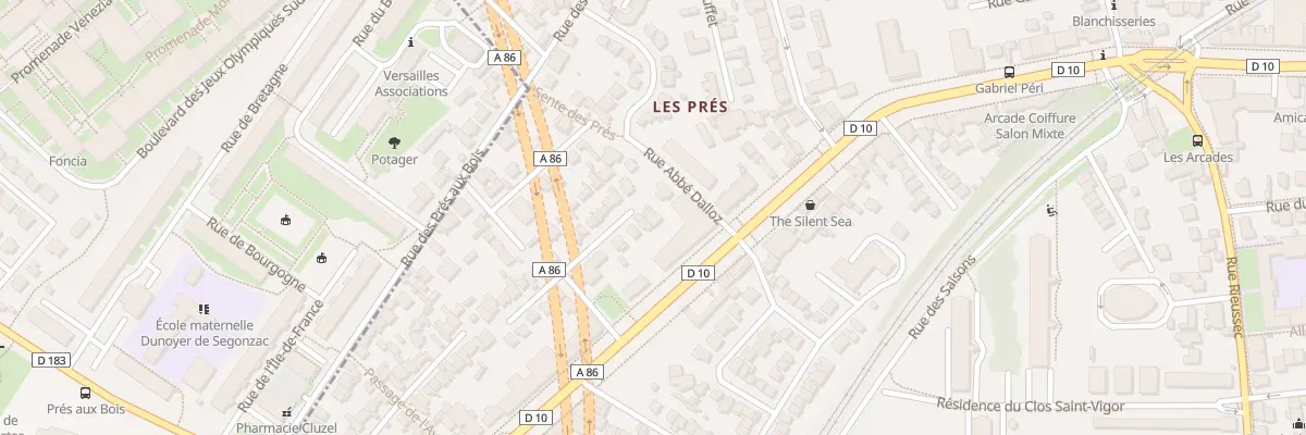 Plan du 1 Rue Sainte Geneviève à Viroflay