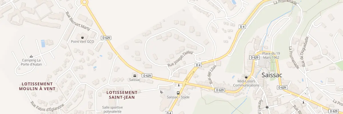 Plan du 5454 Pratmoulis à Saissac