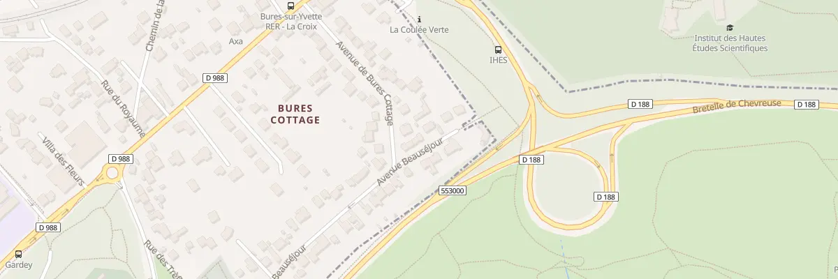 Plan du 8 Av Beauséjour à Bures-sur-Yvette