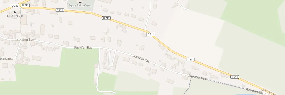 Plan du 25 Rue d’En Bas à Setques