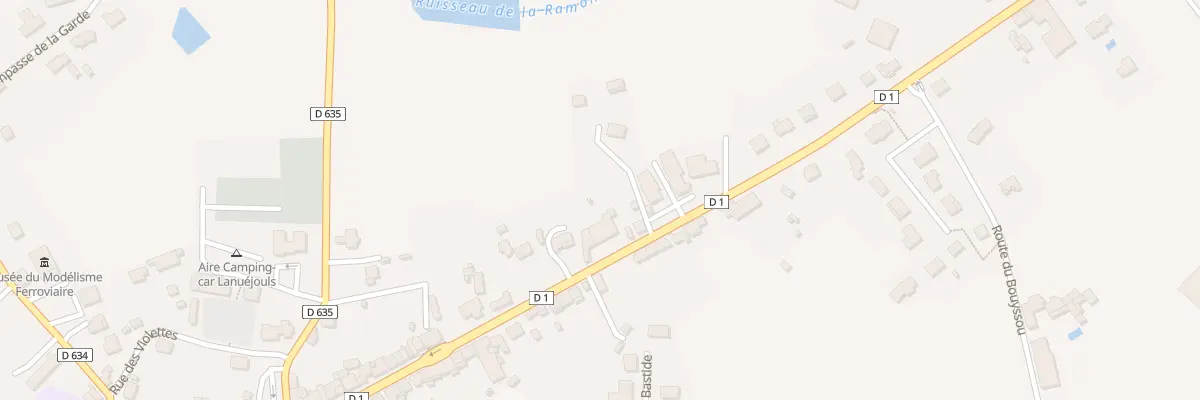 Plan du 1035 Av du Rouergue à Lanuéjouls