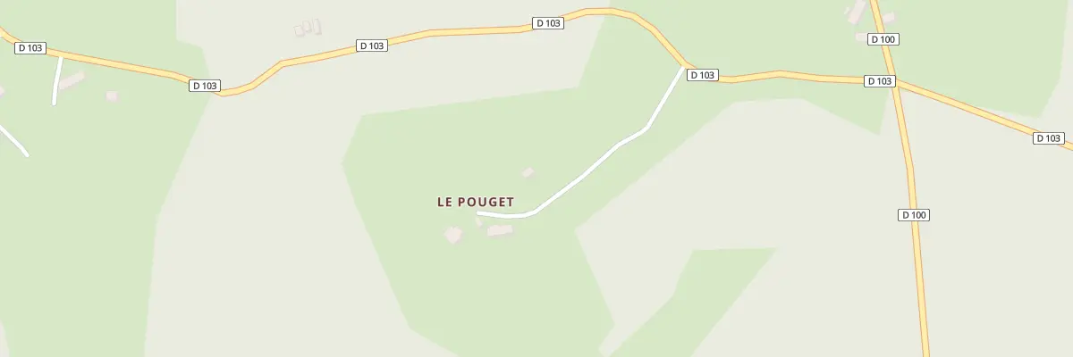 Plan du 5036A Le Pouget à Palisse