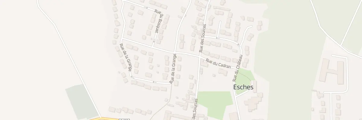 Plan du 1 Rue de la Grange à Esches