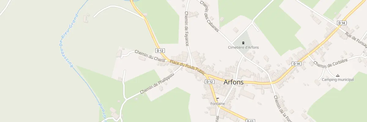 Plan du 21 Pl du Poids Public à Arfons