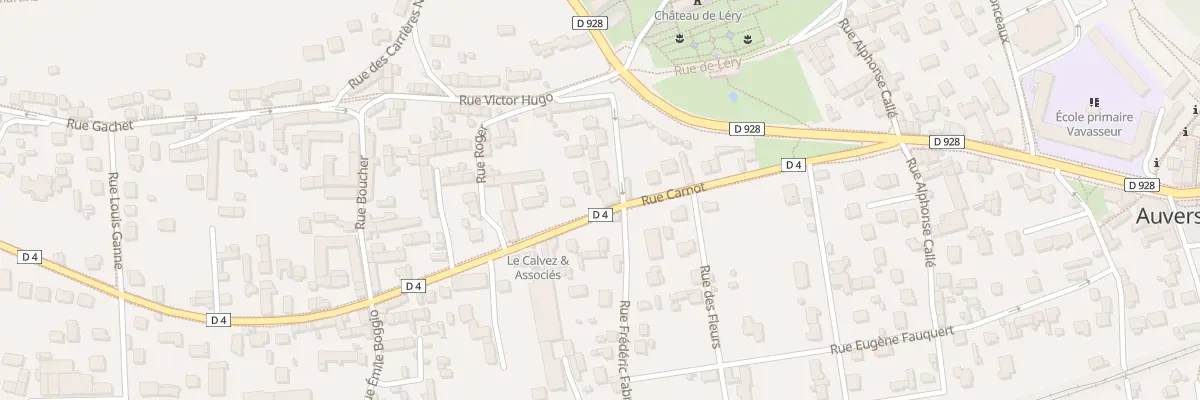 Plan du 16 Rue Carnot à Auvers-sur-Oise