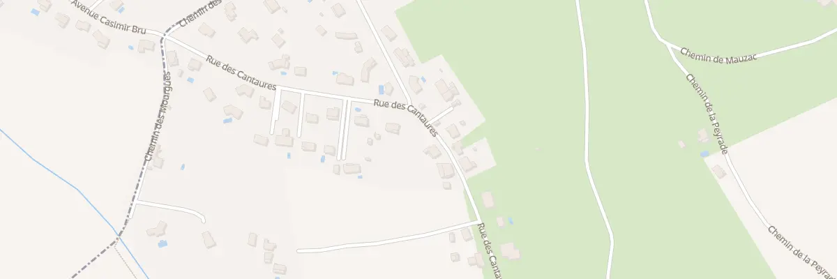 Plan du 621 Rue des Cantaures au Garric