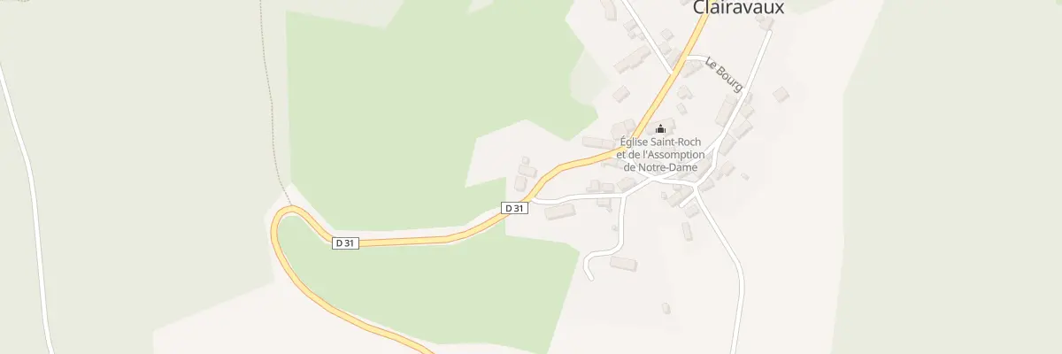 Plan du 2 Le Bourg à Clairavaux