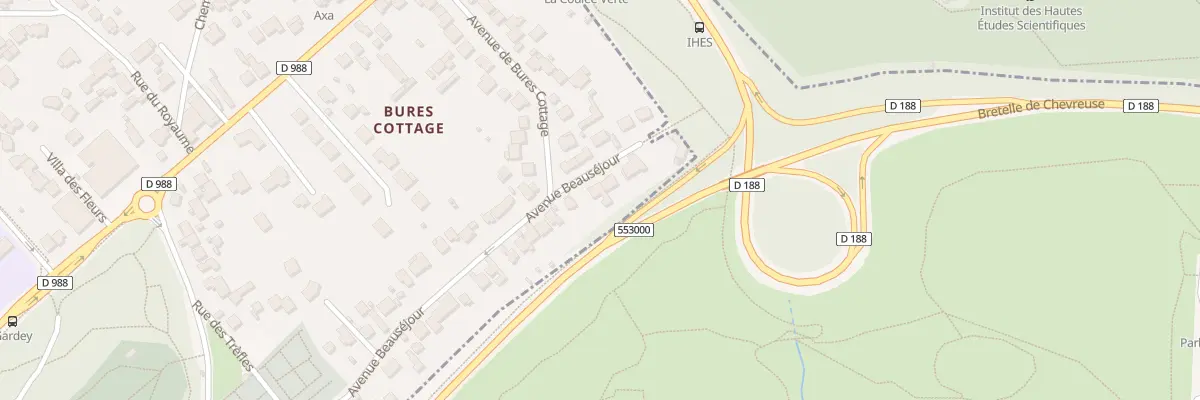 Plan du 9 Av Beauséjour à Bures-sur-Yvette