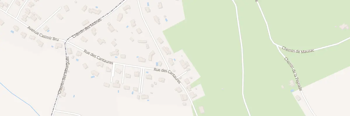Plan du 684 Rue des Cantaures au Garric