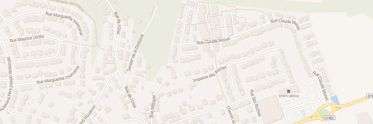 Plan du 74 Rue Claude Monet à Méry-sur-Oise