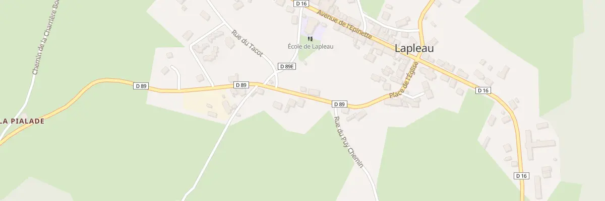 Plan du 7 Rue du Coustalou à Bort-les-Orgues