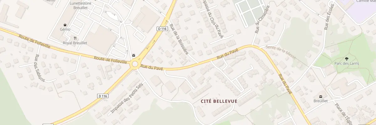 Plan du 44 Rue du Pavé à Breuillet