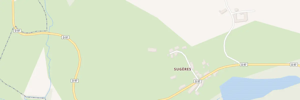 Plan du 11 Sugères à Boussac-Bourg