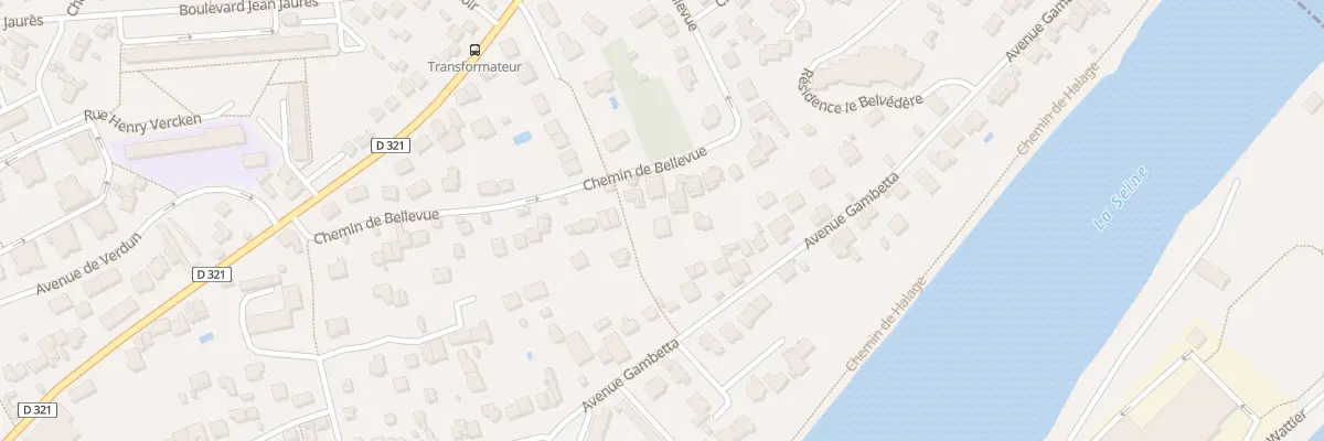 Plan du 37 Che de Bellevue à Chatou
