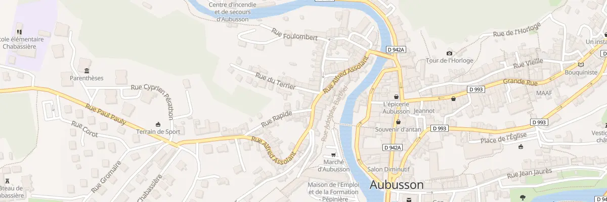 Plan du 44 Rue Alfred Assolant à Aubusson