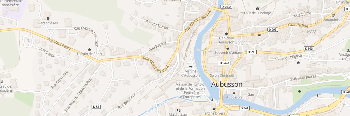 Plan du 51 Rue Alfred Assolant à Aubusson