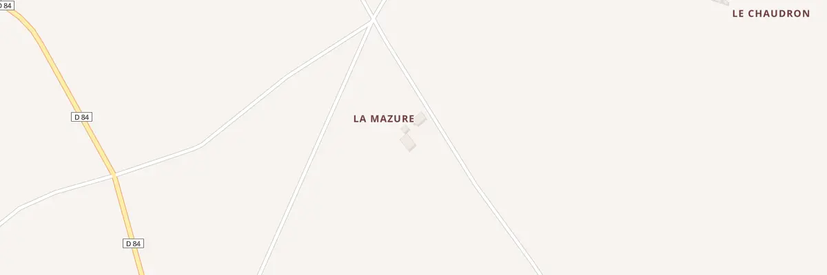Plan du 1 La Mazure à Pérassay